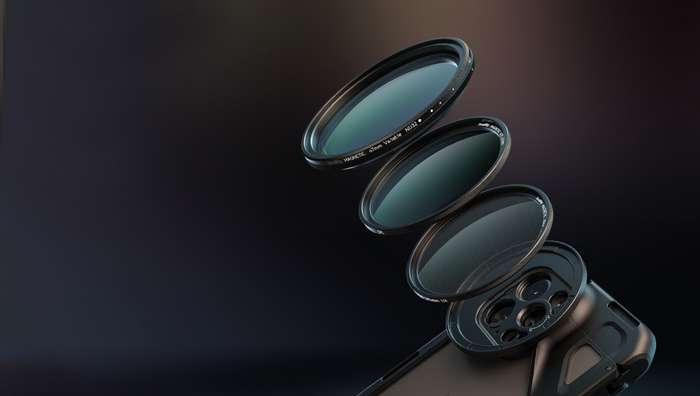 SmallRig  4726 5-in-1 Attachable Filter Kit VND 2-32 & CPL & 1/4 Effect Black Mist (67mm) |  T-mount set filtrů pro telefony