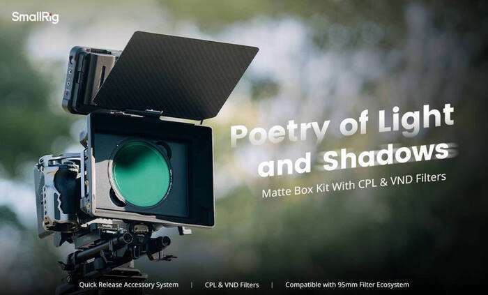 SmallRig  5011 Matte Box Kit With CPL & VND Filters | Matte box s CPL a VND pro objektivy 67-95 mm