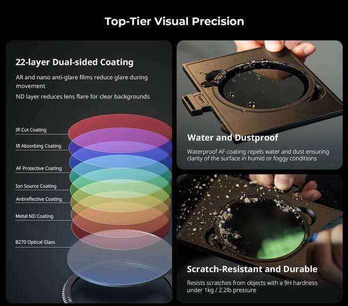 SmallRig  5011 Matte Box Kit With CPL & VND Filters | Matte box s CPL a VND pro objektivy 67-95 mm