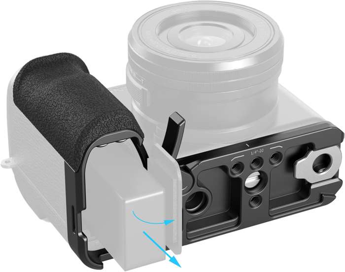 SmallRig  5061 L-Shape Mount Plate with Silicone Handle for Sony A6700  |  l-plate pro A6700