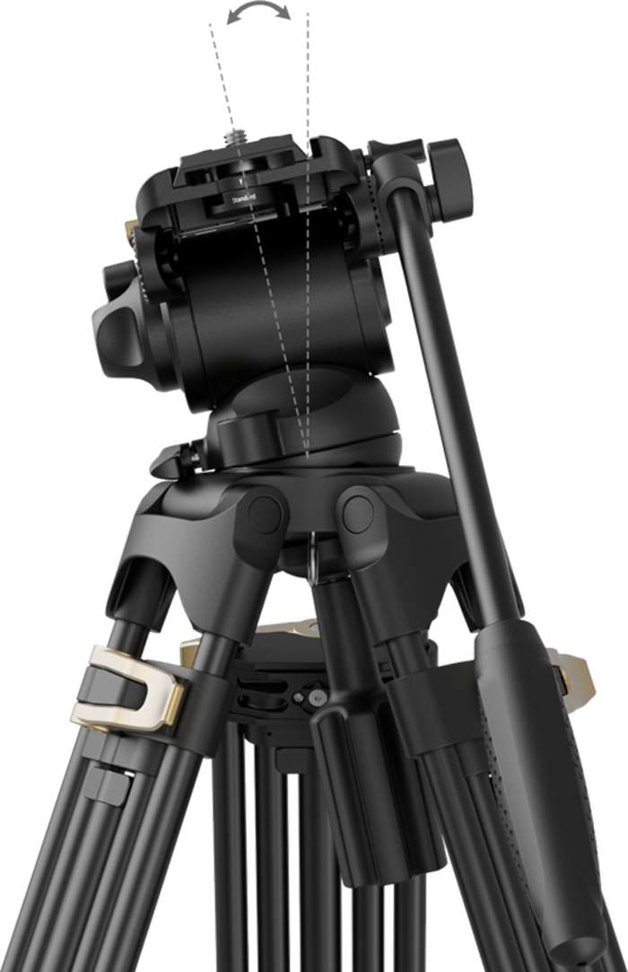 SmallRig  4686 Heavy-Duty Fluid Head Video Tripod Kit AD-01S  |  Video stativ