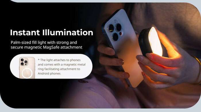 SmallRig  4656 Vibe P48 Detachable Mobile Phone LED Video Light Black |  Světlo pro smartphone snastavitelnou teplotou