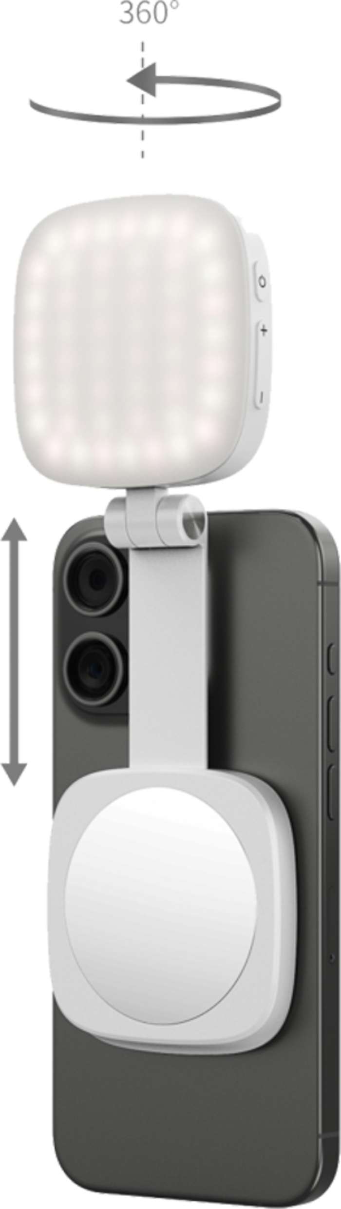 SmallRig  4933 Vibe P48 Detachable Mobile Phone LED Video Light White | Světlo pro smartphone s nastavitelnou teplotou