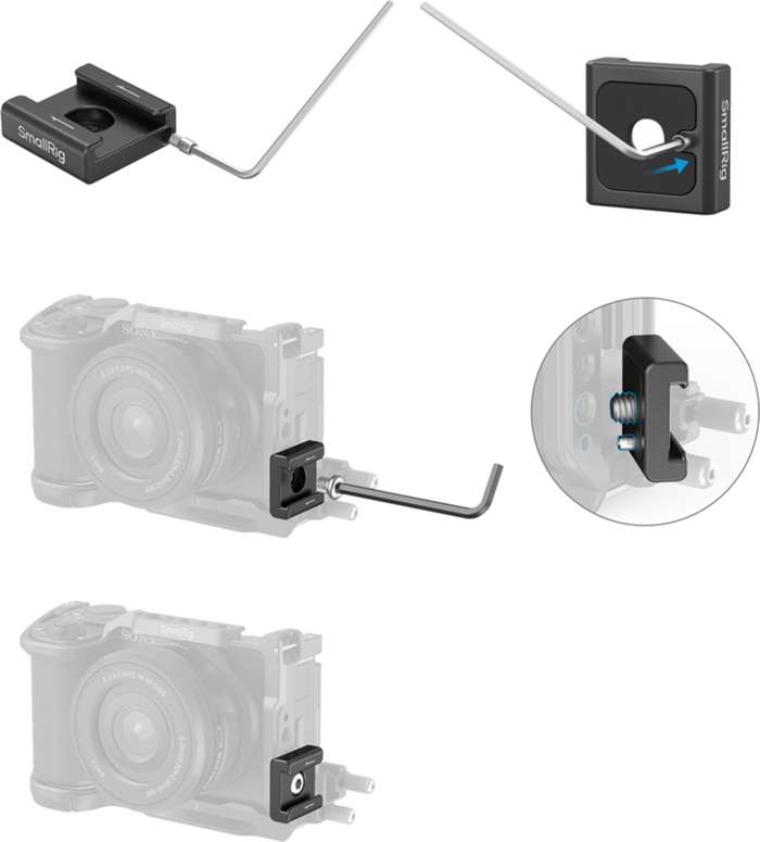 SmallRig  5032 Anti-Twist Cold Shoe Mount Support (2pcs) | 2x  sáňky pro příslušenství