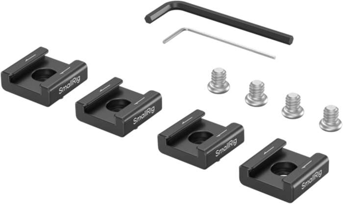 SmallRig  5033 Anti-Twist Cold Shoe Mount Support (4pcs) | 4x sáňky pro příslušenství