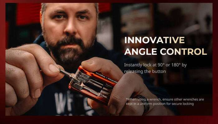 SmallRig  4813 x FILM RIOT 10-in-1 Folding Wrench Set with Multiple Angle Positioning Red |  nářadí