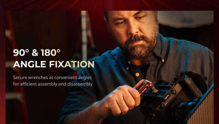 SmallRig  4813 x FILM RIOT 10-in-1 Folding Wrench Set with Multiple Angle Positioning Red |  nářadí