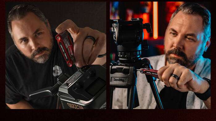 SmallRig  4813 x FILM RIOT 10-in-1 Folding Wrench Set with Multiple Angle Positioning Red |  nářadí