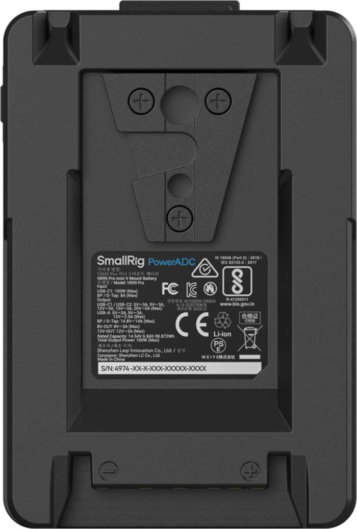 SmallRig  4974 VB99 Pro mini V-Mount Battery Green