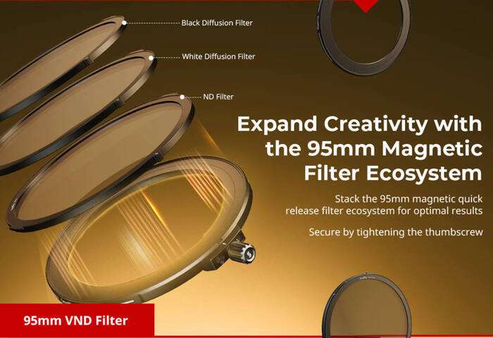 SmallRig 4781 82mm UV & VND Filter Kit | Set magnetických filtrů