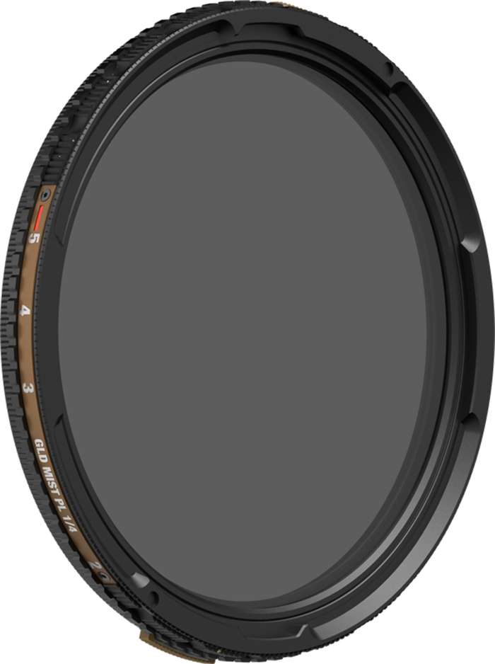 PolarPro  Chroma PMVND/PL/Gold Mist 2-5 stop 82mm |  Variabilní ND CPL  Mist 1/4 oteplující  filtr