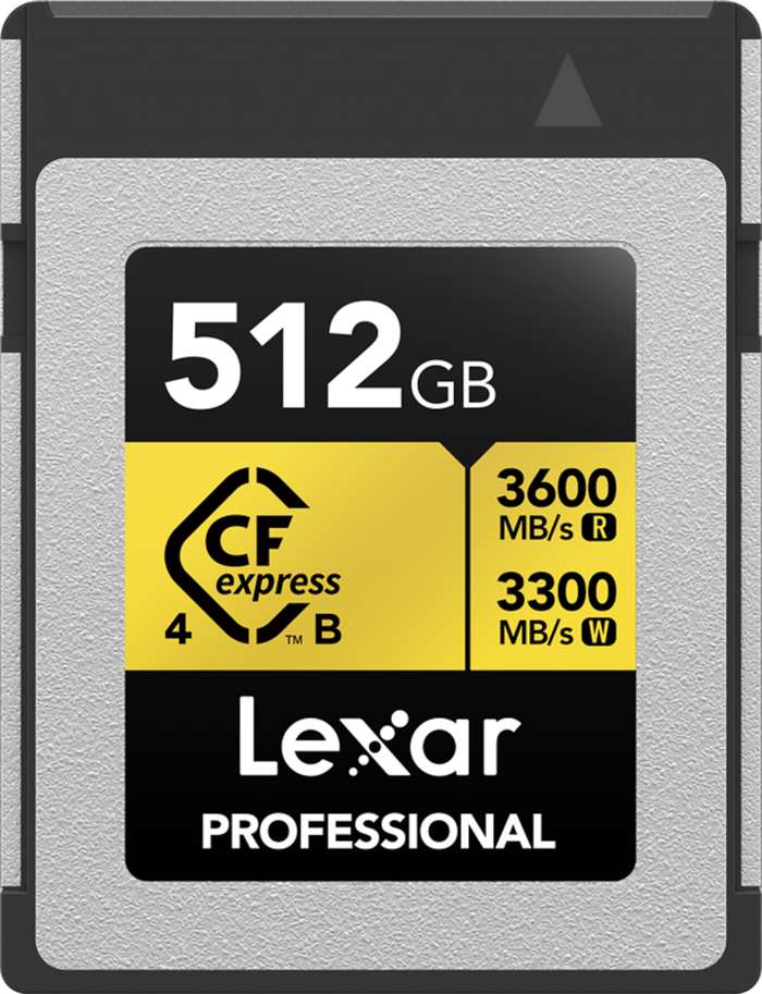 Lexar  CFexpress 4.0 Pro Gold R3600/W3300 512GB | CFexpress B