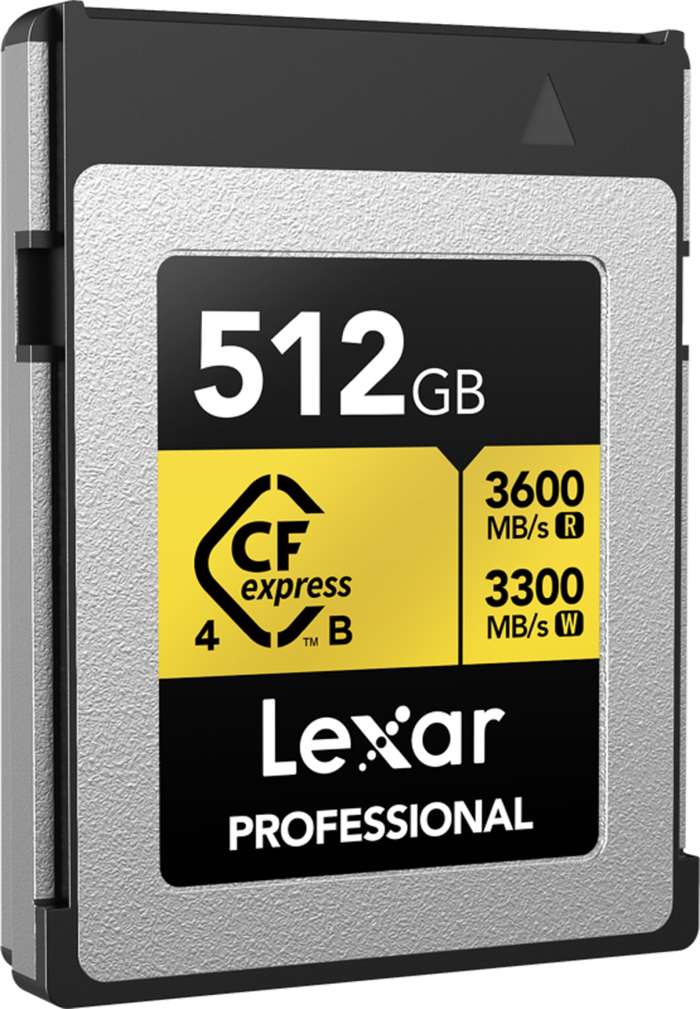 Lexar  CFexpress 4.0 Pro Gold R3600/W3300 512GB | CFexpress B