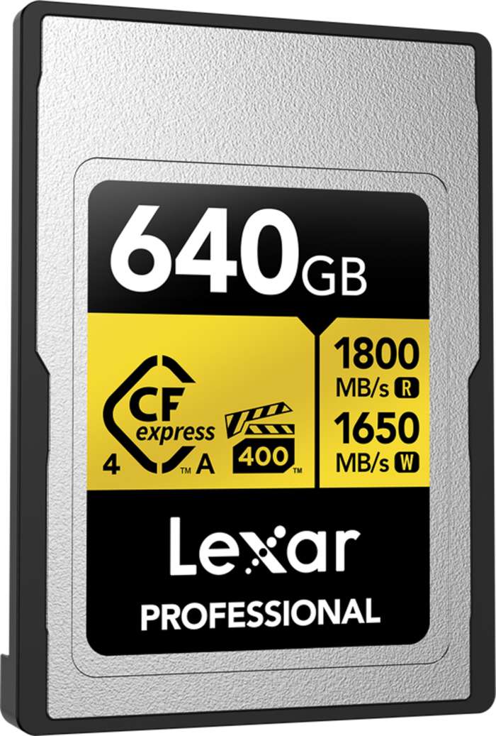 Lexar  CFexpress 4.0 Pro Gold, VPG400, R1800/W1650 (Type A) 640GB | CFexpress A
