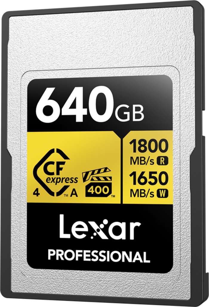 Lexar  CFexpress 4.0 Pro Gold, VPG400, R1800/W1650 (Type A) 640GB | CFexpress A