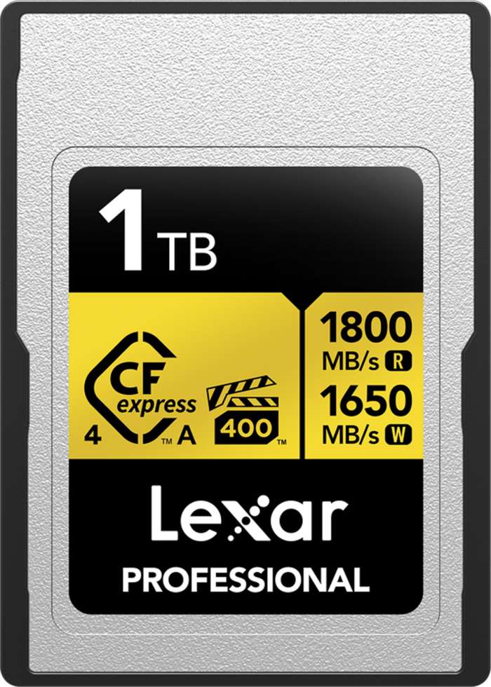 Lexar  CFexpress 4.0 Pro Gold, VPG400, R1800/W1650 (Type A) 1TB | CFexpress A