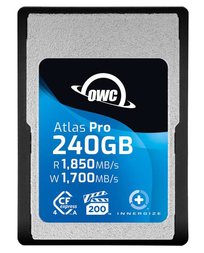 OWC  CFexpress 4.0 Atlas Pro R1850/W1700/VPG200 (Type A), CFX A to B adapter incl. 240GB