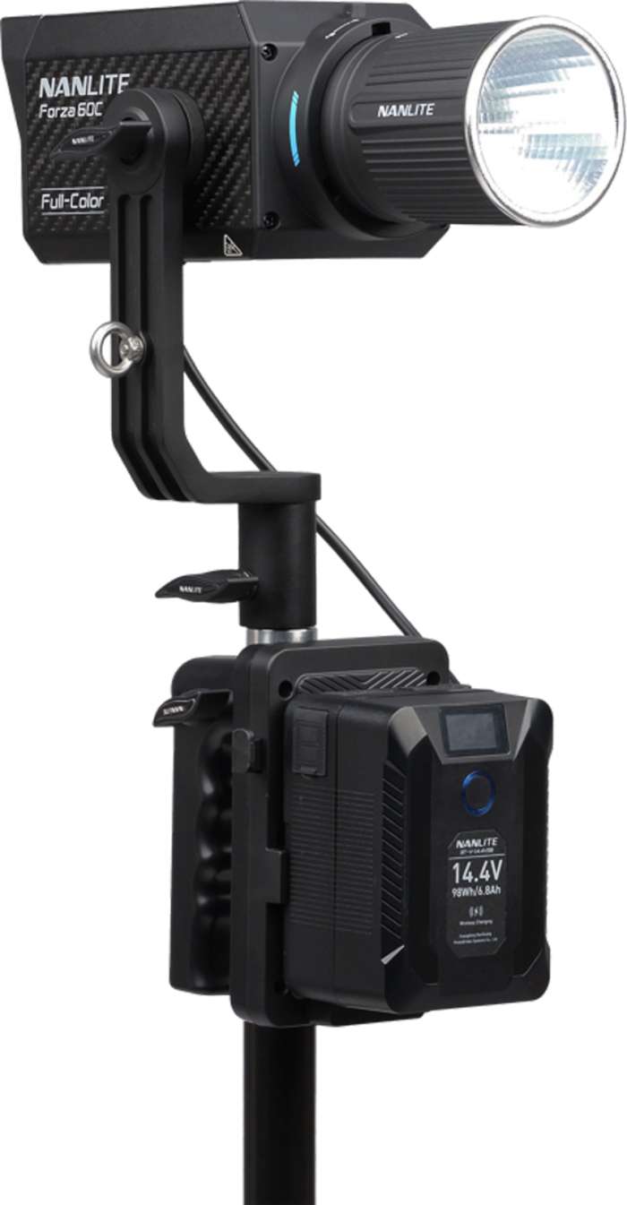 Nanlite  V-Mount držák baterie s 4-Pin XLR | Forza 150/B  FC-120B  |   BT-BG-XLR4II