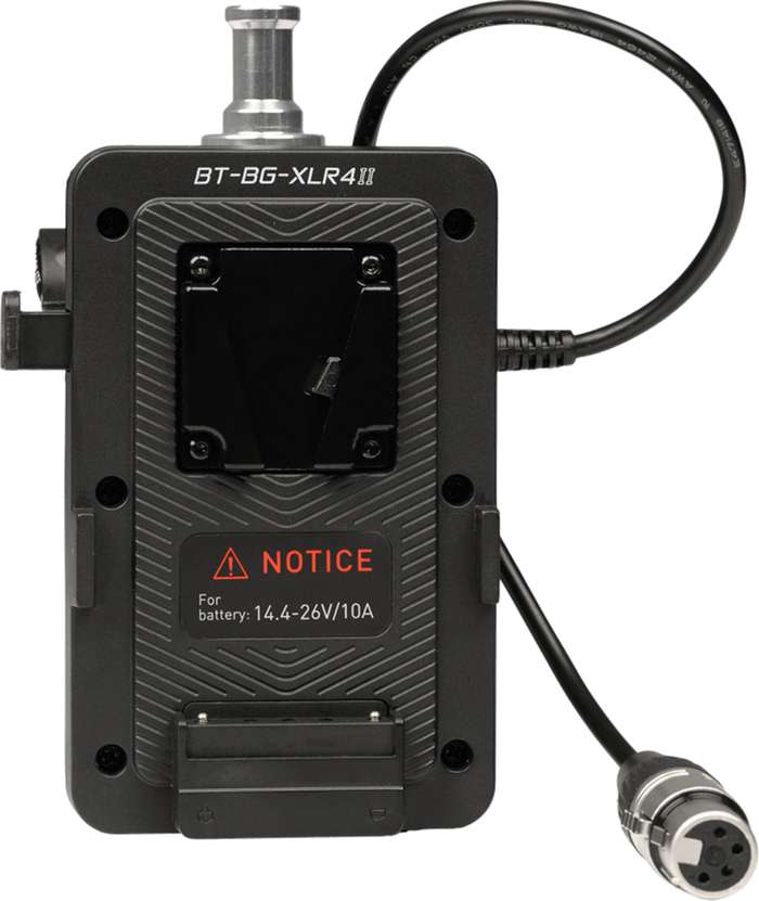 Nanlite  V-Mount držák baterie s 4-Pin XLR | Forza 150/B  FC-120B  |   BT-BG-XLR4II