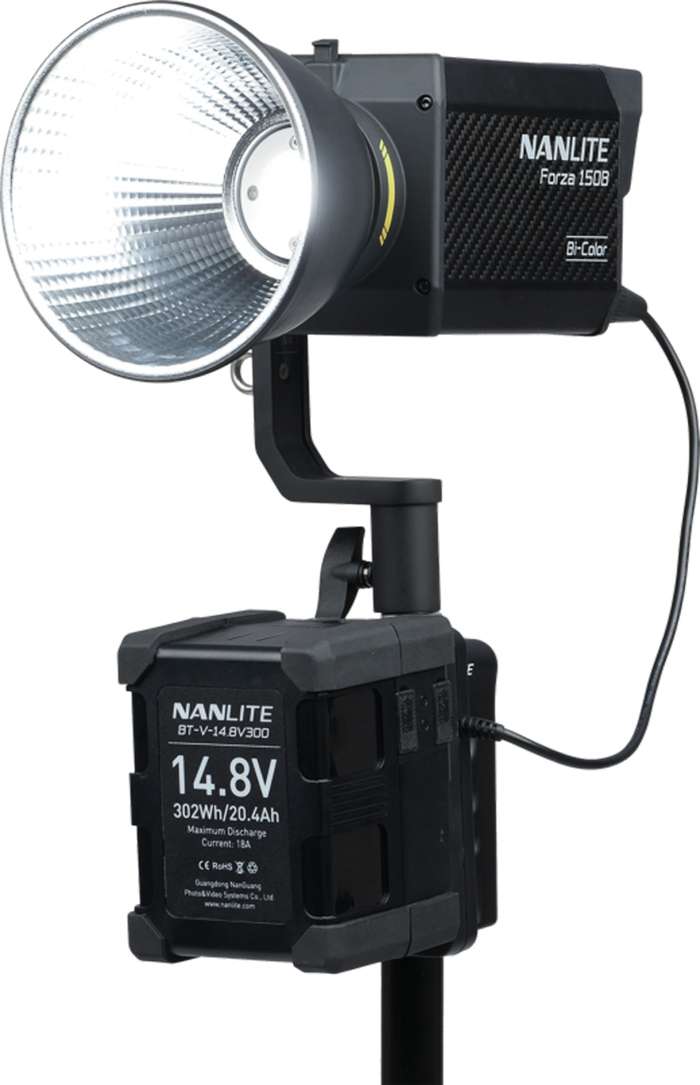 Nanlite  V-Mount držák baterie s 4-Pin XLR | Forza 150/B  FC-120B  |   BT-BG-XLR4II