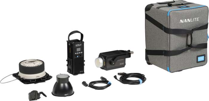 Nanlite Forza 500B II Bicolor Kit  |  fresnelova čočka FL-20G  |  kufr