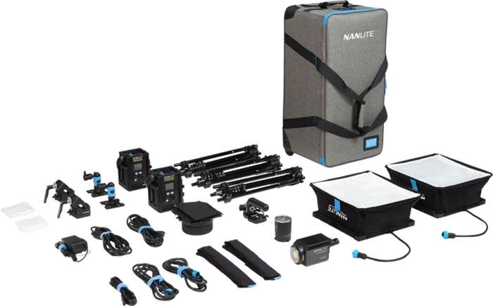 2x Nanlite  PavoSlim 60B & Forza 60B II  se stativy a kufrem