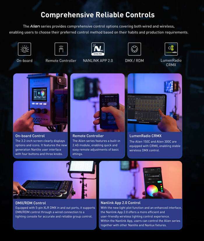 Nanlite  Alien 300C | Outdoor RGBWW LED | IP 55