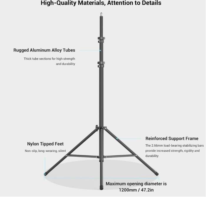 SmallRig  3736 RA-S280 Light Stand Air Cushioned | Světelný stativ