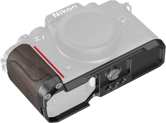 SmallRig  4801 L-Shape Mount Plate with Wooden Handle for Nikon Z f  | l plate