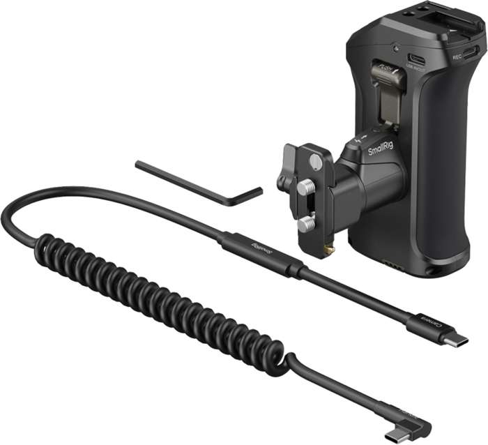 SmallRig  5235 Rotating Side Handle with Trigger REC for Selected Canon / Blackmagic Design Cameras | rukojeť s ovládáním a nabíjením