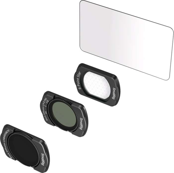 SmallRig  5122 Multifunctional Filter Kit for DJI Osmo Pocket 3 | Mist 1/4 | ND 16| CPL