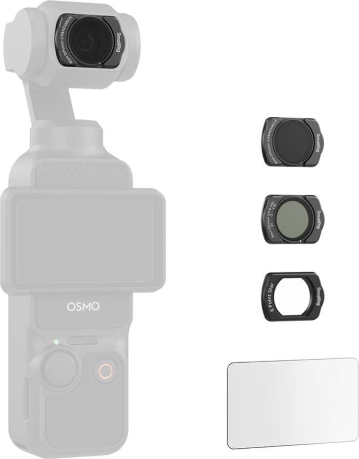 SmallRig  5122 Multifunctional Filter Kit for DJI Osmo Pocket 3 | Mist 1/4 | ND 16| CPL
