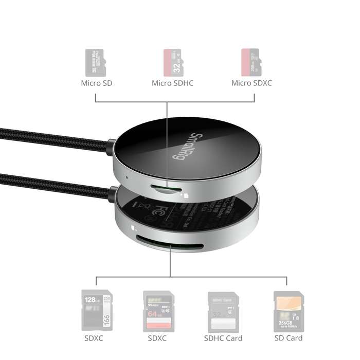 SmallRig  4869 Card Reader SD3.0 |  Čtečka SD a micro SD karet s magsafe
