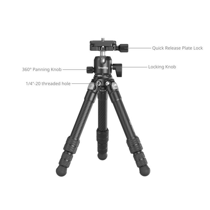 SmallRig  5026 Carbon Fiber Pocket Tripod Kit | Kapesní stativ