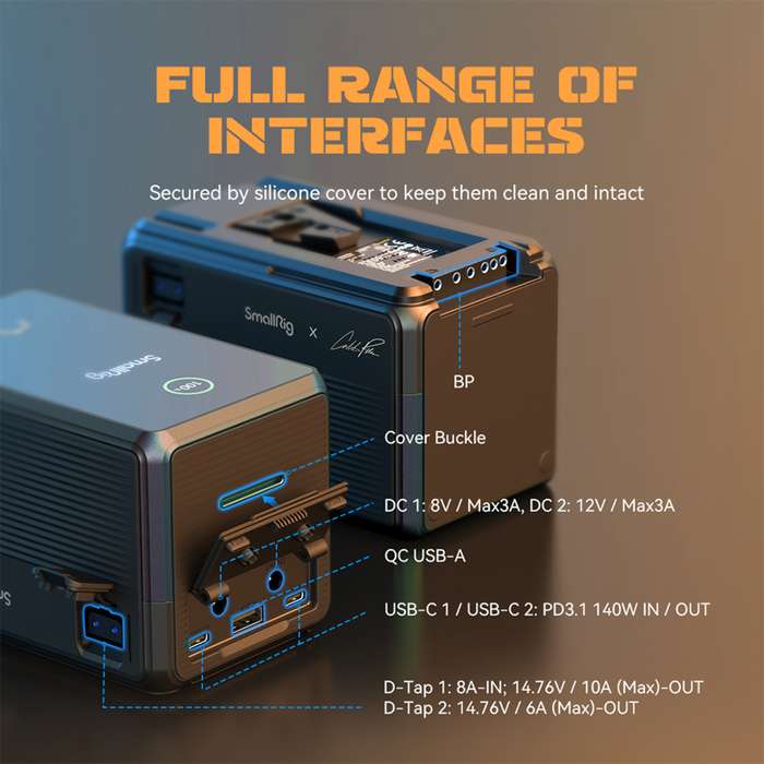 SmallRig 4293 x Caleb Pike VB212 mini V Mount Battery