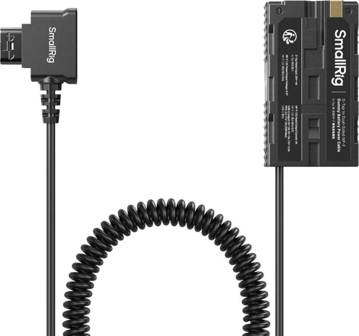 SmallRig  4884 D-Tap to Dual-Sided NP-F Dummy Battery Power Cable |  Sony NP-F | USB-C