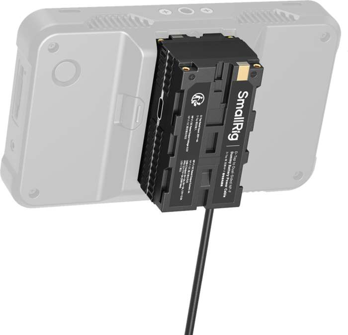 SmallRig  4884 D-Tap to Dual-Sided NP-F Dummy Battery Power Cable |  Sony NP-F | USB-C