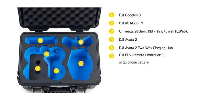 BW Outdoor Cases Type 4000 for DJI Avata2 - yellow | Odolný kufr