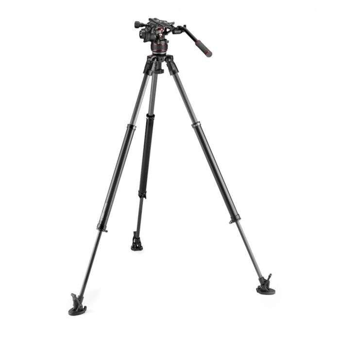 Manfrotto Nitrotech 612+635 Fast Single Leg Carbon | Karbonový video stativ | MVK612SNGFC