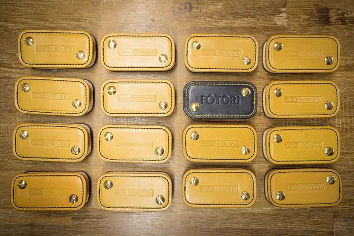 Kožená klíčenka Jsem Nikonista