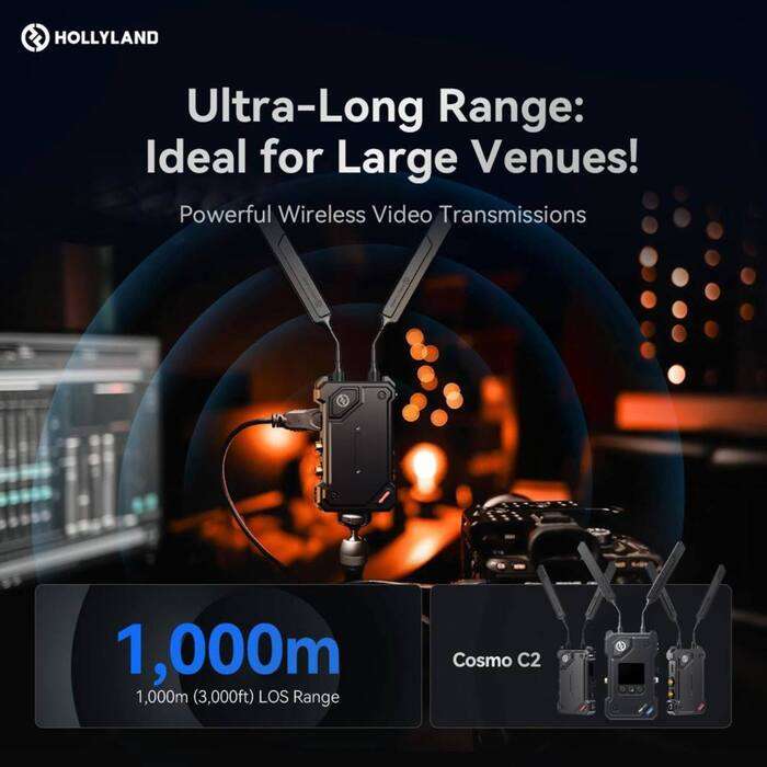Hollyland  COSMO C2 2 Transmitters/1 Receiver Kit | bezdrátový přenos |  2x vysílač, 1x prijímač