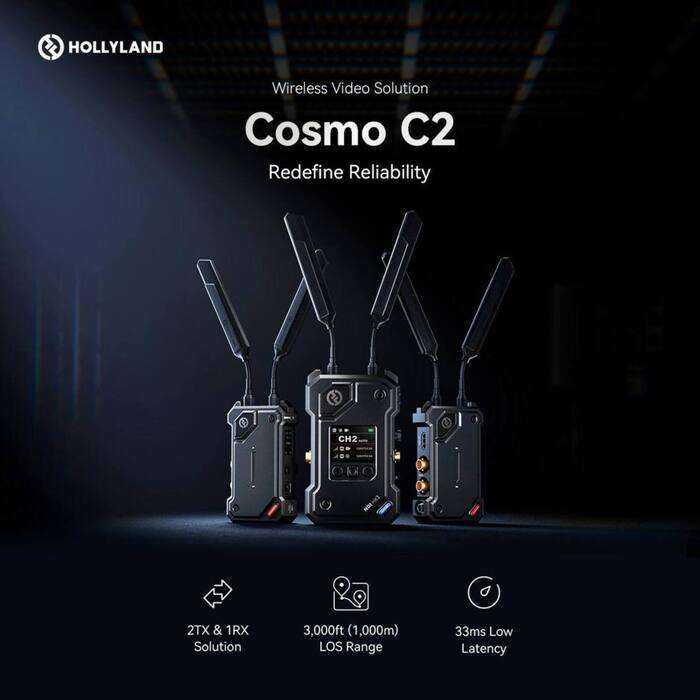 Hollyland  COSMO C2 2 Transmitters/1 Receiver Kit | bezdrátový přenos |  2x vysílač, 1x prijímač