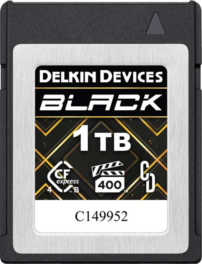 Delkin CFexpress 4.0 BLACK |  R3630/W3130 (VPG400) 1TB | CFexpress B karta