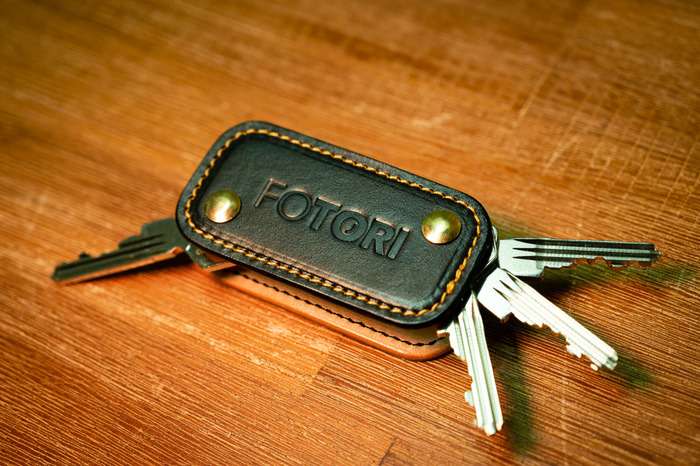 Kožená klíčenka Jsem Nikonista