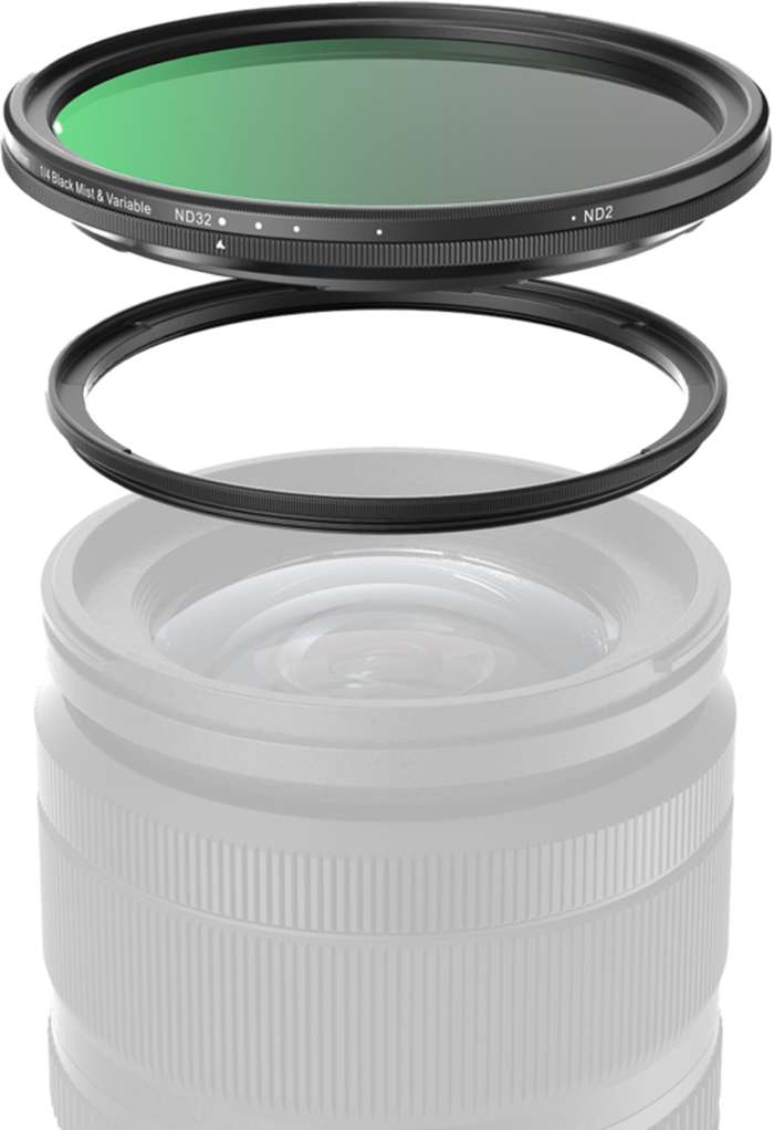 SmallRig  5170 Attachable 67mm VND Filter ND2-ND32 (1-5 Stop) & 1/4 Effect Black Mist Filter | set filtrů pro smartphone