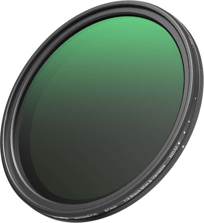 SmallRig  5170 Attachable 67mm VND Filter ND2-ND32 (1-5 Stop) & 1/4 Effect Black Mist Filter | set filtrů pro smartphone