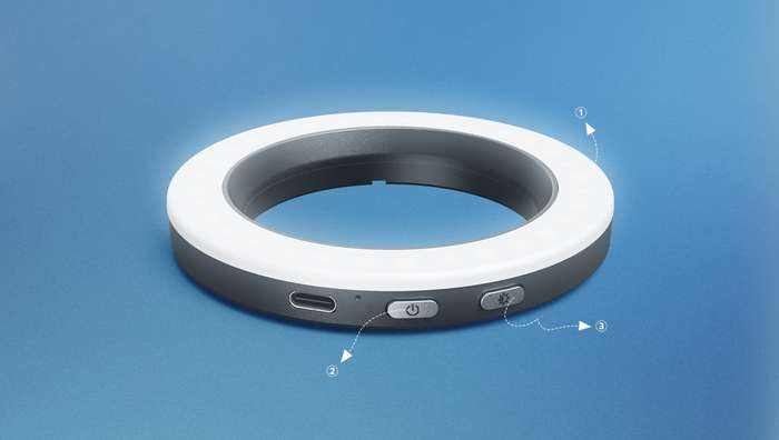 SmallRig  4873 Vibe P30 67mm Ring LED Video Light |  světlo pro smartphone