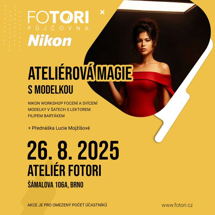 NIKON x FOTORI WORKSHOP - ATELIÉROVÁ MAGIE S MODELKOU