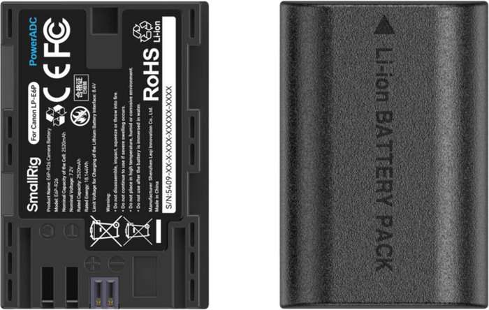 Smallrig 5409 Camera Battery and Charger Kit for Canon LP-E6P