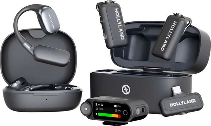 Hollyland LARK MAX 2 Ultimate Combo with OWS Monitor Earphone + Camera RX + USB-C RX